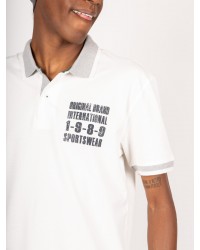 Polo San Roch pour homme grand blanc cassé