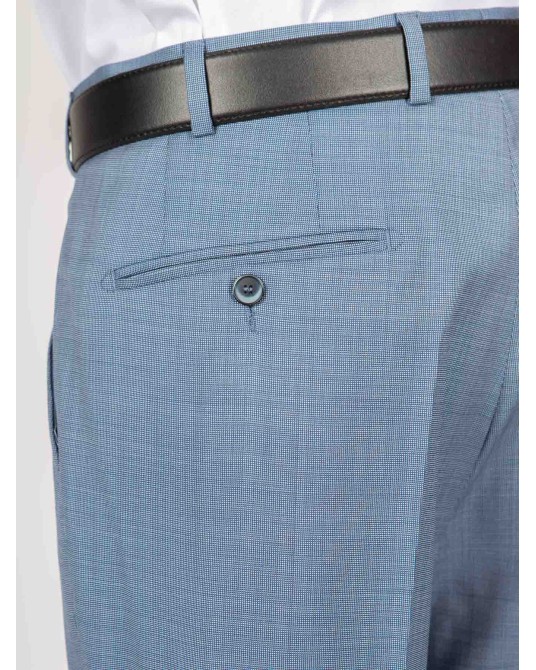 Pantalon de costume bleu clair pour homme grand : du 44 au 52/54