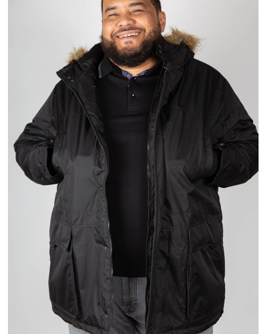 Parka longue Duke grande taille noir