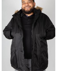 Parka longue Duke grande taille noir