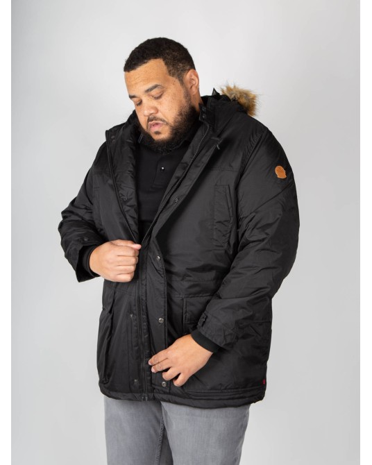 Parka longue Duke grande taille noir