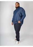 Chemise Hastorg grande taille en denim bleue