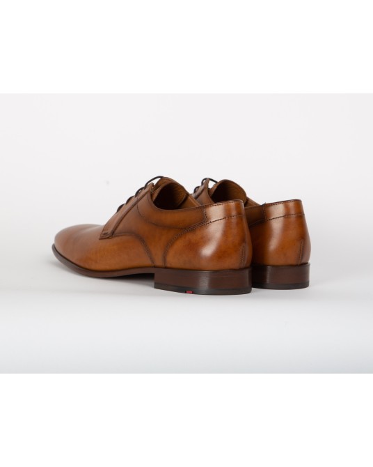 Derby pieds extra larges Lloyd grande taille cognac