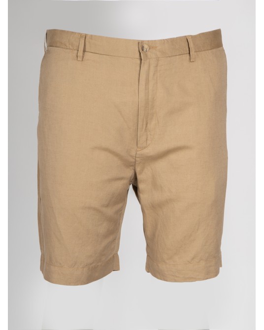 Short chino en lin tencel Ralph Lauren grande taille beige