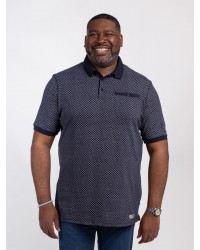 Polo jersey Duke grande taille bleu marine