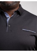 Polo piqué oxford Maneven anthracite pour homme grand