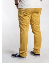 Pantalon chino Bugatti grande taille jaune