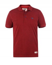 Polo mouliné Duke grande taille rouge