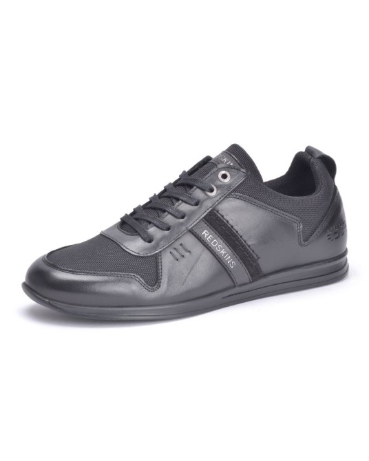 Sneakers en cuir et mesh Redskins Livingo grande taille noir