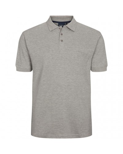 Polo rugby rayé grande taille homme blanc Duke coton pas cher