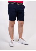 Short chino 1214 grande taille avec ceinture bleu marine