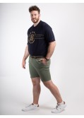 Short chino 1214 grande taille avec ceinture vert kaki