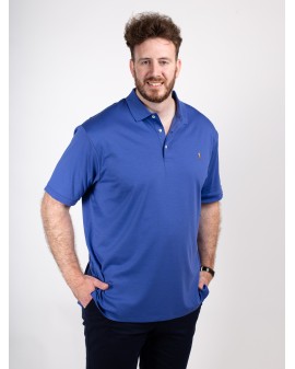 Polo jersey pima Ralph Lauren grande taille bleu