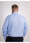 Chemise chevronJ.Ordell grande taille bleu