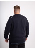 Pull col V Hugo Boss grande taille bleu marine