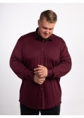 Chemise en jersey Hastorg grande taille bordeaux