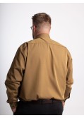 Chemise popeline Maneven grande taille ocre NI