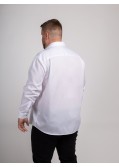 Chemise chevronJ.Ordell grande taille blanc