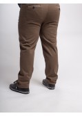 Pantalon chino armuré Maneven grande taille ocre