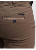 Pantalon chino armuré Maneven grande taille ocre