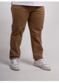 Pantalon chino Maneven grande taille noisette