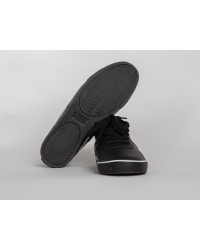 Sneakers Hanford Ralph Lauren grande taille en cuir noir