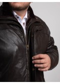 Veste en cuir Land of Heritage grande taille marron