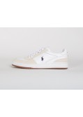 Sneakers Polo Court Ralph Lauren grande taille blanche