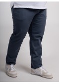 Pantalon chino natté 1214 grande taille bleu