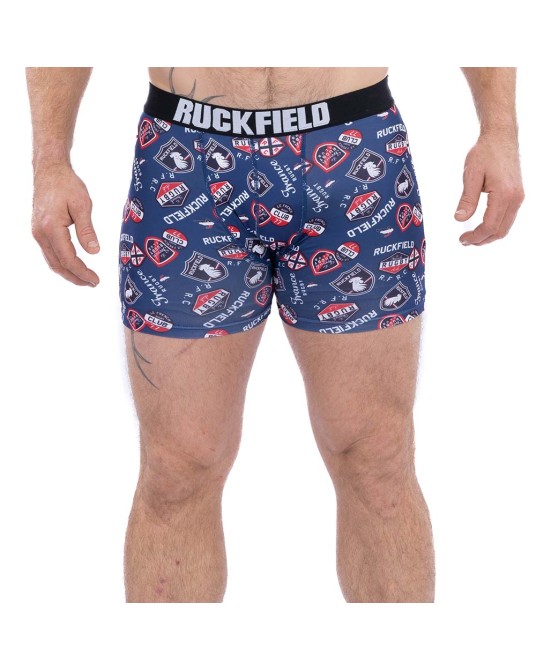 Boxer imprimé Ruckfield grande taille bleu marine