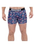 Boxer imprimé Ruckfield grande taille bleu marine