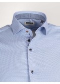 Chemise micro motif croix J.Ordell manches extra-longues 72 cm bleu NI