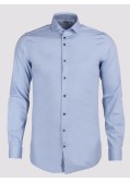 Chemise micro motif croix J.Ordell manches extra-longues 72 cm bleu NI