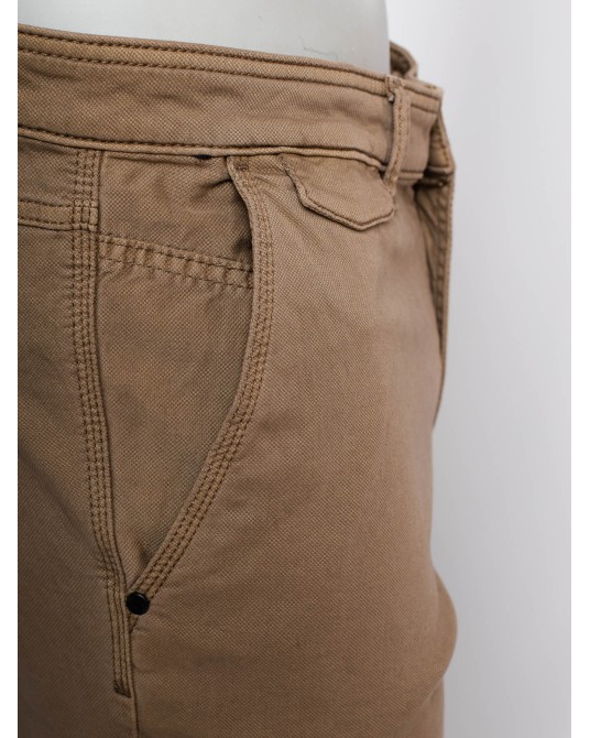 Pantalon chino Madison Camel Active beige grande longueur de jambe 38US