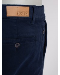 Pantalon chino 1214 sergé bleu marine pour Homme Grand