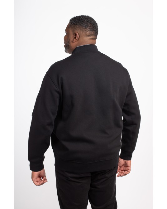 Sweat zippé Ralph Lauren grande taille noir