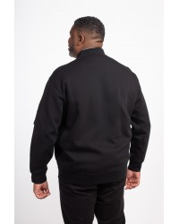 Sweat zippé Ralph Lauren grande taille noir