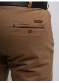 Pantalon chino Maneven grande taille noisette