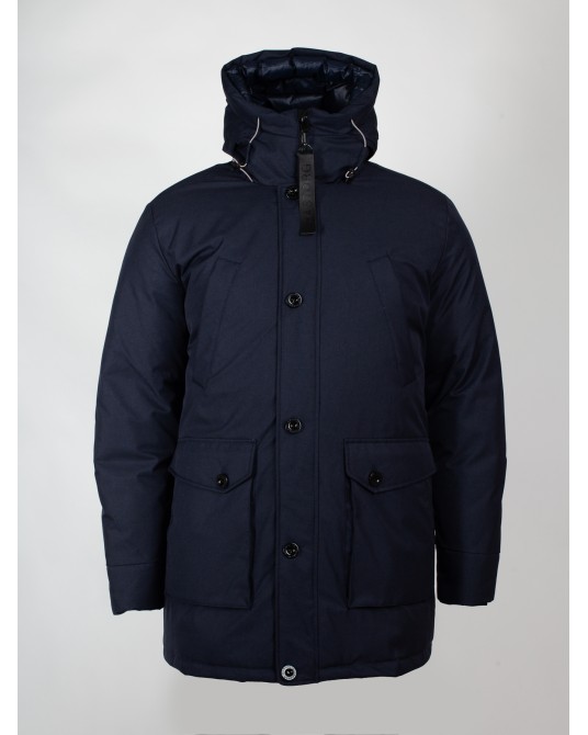 Parka longue Hastorg grande taille bleu marine