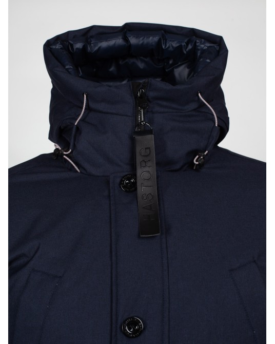 Parka longue Hastorg grande taille bleu marine