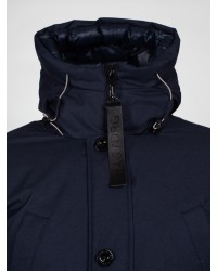 Parka longue Hastorg grande taille bleu marine