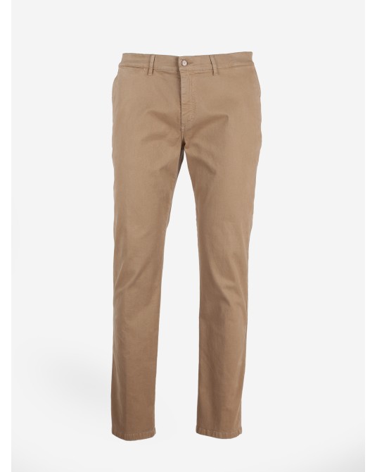 Pantalon chino peau de pêche 1214 grande taille beige