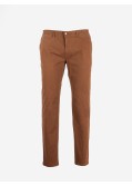 Pantalon chino peau de pêche 1214 grande taille noisette