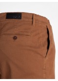 Pantalon chino peau de pêche 1214 grande taille noisette