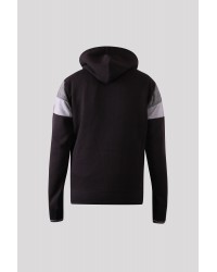 Sweat zippé Duke grande taille noir