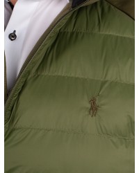 Veste bimatière Ralph Lauren grande taille vert kaki