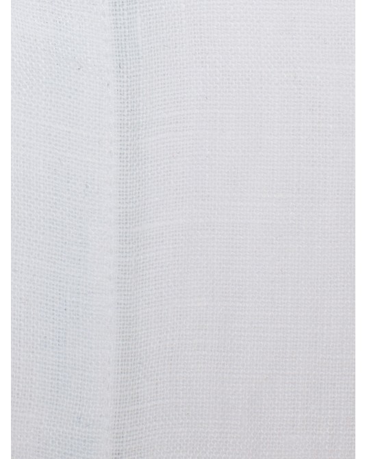 Chemise cintrée en lin 1214 manches extra-longues 72 cm blanche