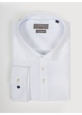 Chemise chevronJ.Ordell grande taille blanc