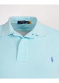 Polo piqué grande taille turquoise