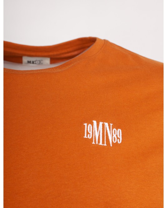 Tee-shirt pour homme grand imprimé orange